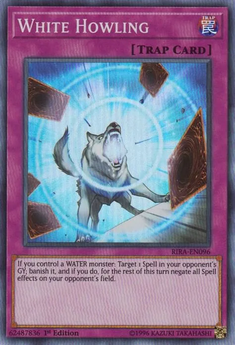 White Howling RIRA-EN096 1st Edition Yu-Gi-Oh card from Rising Rampage