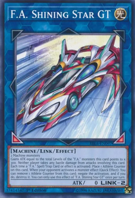 F.A. Shining Star GT RIRA-EN097 1st Edition Yu-Gi-Oh card from Rising Rampage
