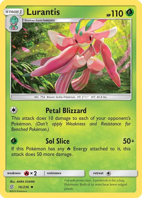 Lurantis #16/236 Reverse Holofoil Pokémon card from SM - Unified Minds