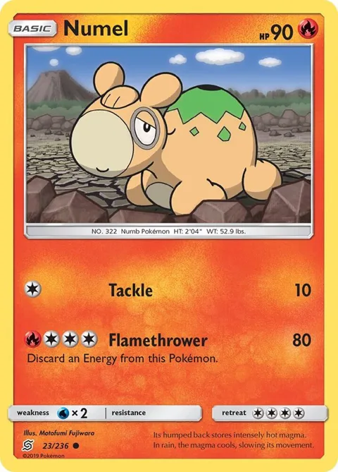 Numel #23/236 Pokémon card from SM - Unified Minds