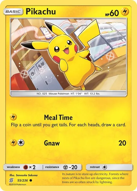 Pikachu 55 #55/236 Pokémon card from SM - Unified Minds