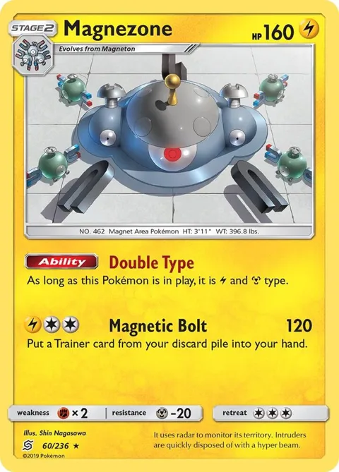 Magnezone #60/236 Holofoil Pokémon card from SM - Unified Minds