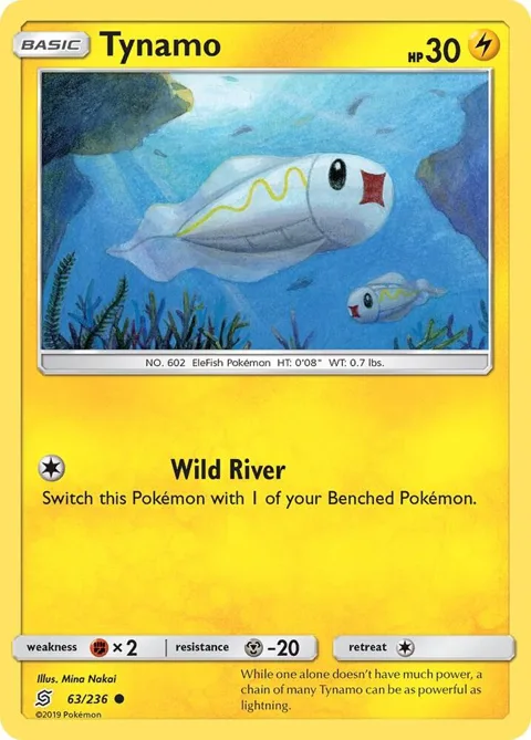 Tynamo 63 #63/236 Reverse Holofoil Pokémon card from SM - Unified Minds