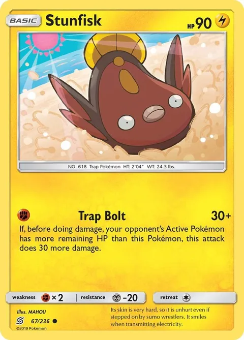 Stunfisk #67/236 Pokémon card from SM - Unified Minds