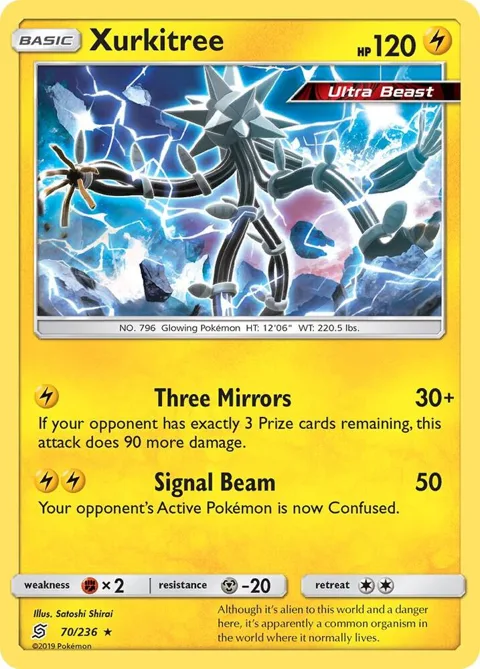 Xurkitree #70/236 Pokémon card from SM - Unified Minds