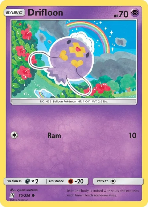 Drifloon #80/236 Pokémon card from SM - Unified Minds