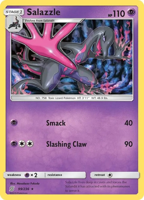 Salazzle 99 #99/236 Reverse Holofoil Pokémon card from SM - Unified Minds