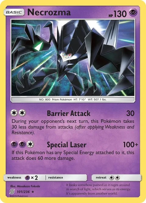 Necrozma #101/236 Pokémon card from SM - Unified Minds
