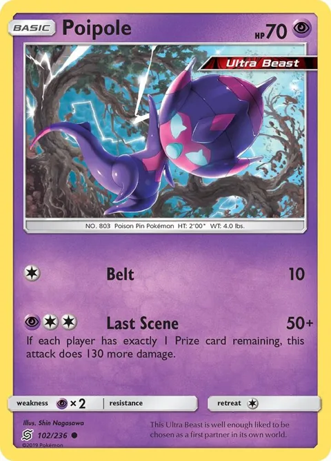 Poipole #102/236 Reverse Holofoil Pokémon card from SM - Unified Minds
