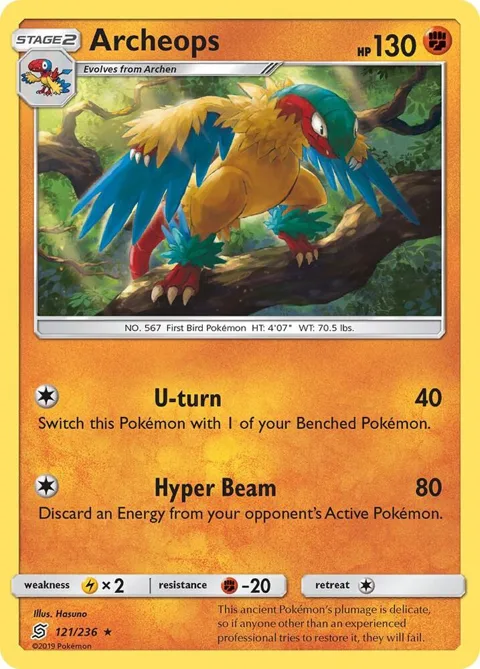 Archeops #121/236 Pokémon card from SM - Unified Minds