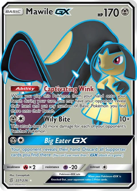 Mawile GX Full Art #227/236 Holofoil Pokémon card from SM - Unified Minds