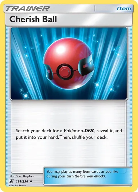 Cherish Ball #191/236 Pokémon card from SM - Unified Minds