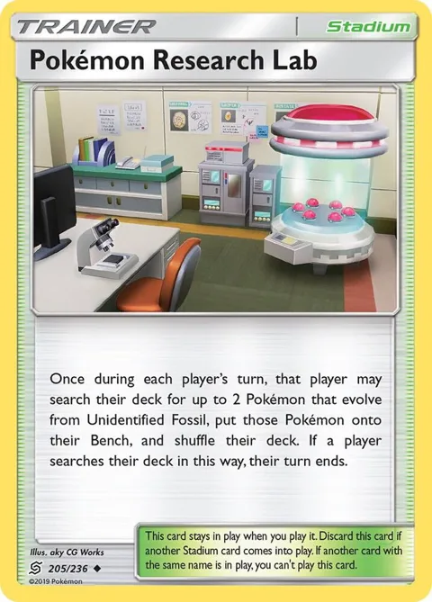 Pokemon Research Lab #205/236 Pokémon card from SM - Unified Minds