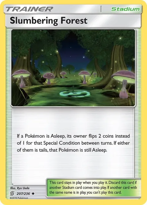 Slumbering Forest #207/236 Pokémon card from SM - Unified Minds