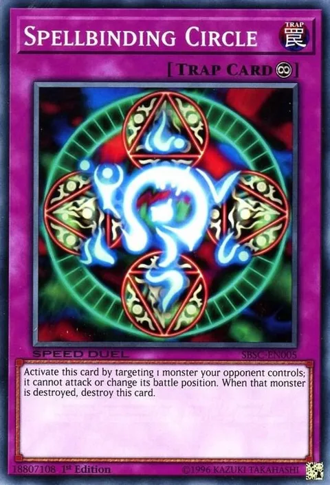 Spellbinding Circle SBSC-EN005 Yu-Gi-Oh card from Speed Duel: Scars of Battle