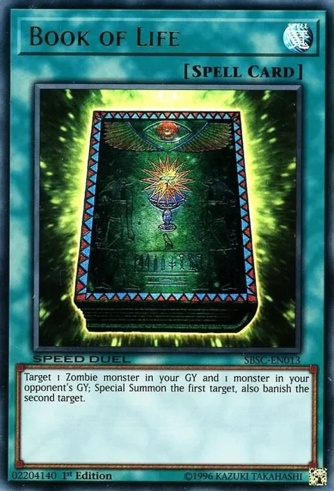 Book of Life SBSC-EN013 Yu-Gi-Oh card from Speed Duel: Scars of Battle