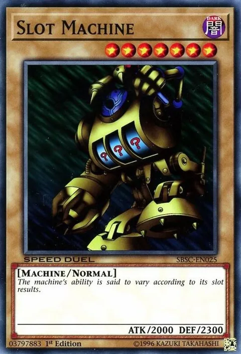 Slot Machine SBSC-EN025 Yu-Gi-Oh card from Speed Duel: Scars of Battle