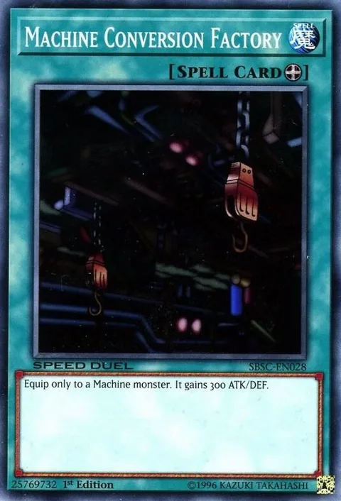 Machine Conversion Factory SBSC-EN028 Yu-Gi-Oh card from Speed Duel: Scars of Battle