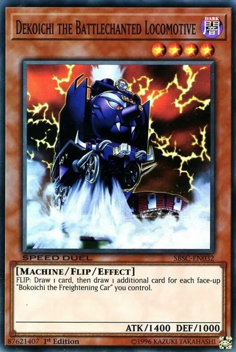 Dekoichi the Battlechanted Locomotive SBSC-EN032 Yu-Gi-Oh card from Speed Duel: Scars of Battle