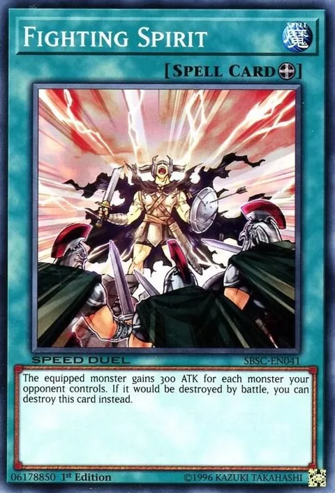 Fighting Spirit SBSC-EN041 Yu-Gi-Oh card from Speed Duel: Scars of Battle