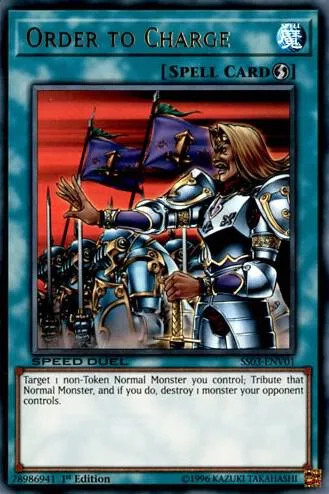 Order to Charge SS03-ENV01 Yu-Gi-Oh card from Speed Duel Decks: Ultimate Predators