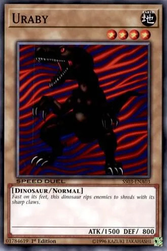 Uraby SS03-ENA03 Yu-Gi-Oh card from Speed Duel Decks: Ultimate Predators