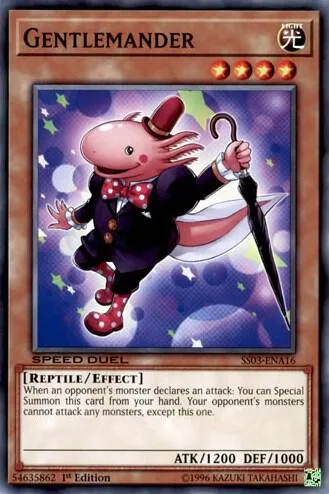 Gentlemander SS03-ENA16 Yu-Gi-Oh card from Speed Duel Decks: Ultimate Predators