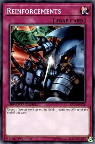 Reinforcements SS03-ENA26 Yu-Gi-Oh card from Speed Duel Decks: Ultimate Predators
