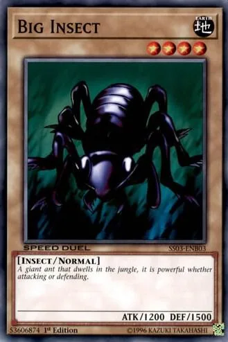 Big Insect SS03-ENB03 Yu-Gi-Oh card from Speed Duel Decks: Ultimate Predators