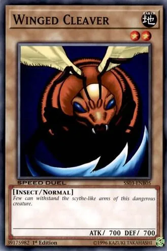 Winged Cleaver SS03-ENB05 Yu-Gi-Oh card from Speed Duel Decks: Ultimate Predators