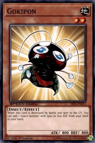 Gokipon SS03-ENB13 Yu-Gi-Oh card from Speed Duel Decks: Ultimate Predators