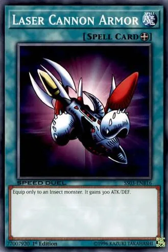 Laser Cannon Armor SS03-ENB16 Yu-Gi-Oh card from Speed Duel Decks: Ultimate Predators