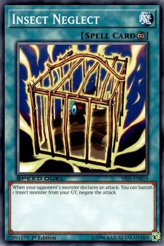 Insect Neglect SS03-ENB19 Yu-Gi-Oh card from Speed Duel Decks: Ultimate Predators