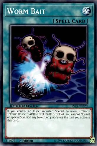 Worm Bait SS03-ENB20 Yu-Gi-Oh card from Speed Duel Decks: Ultimate Predators