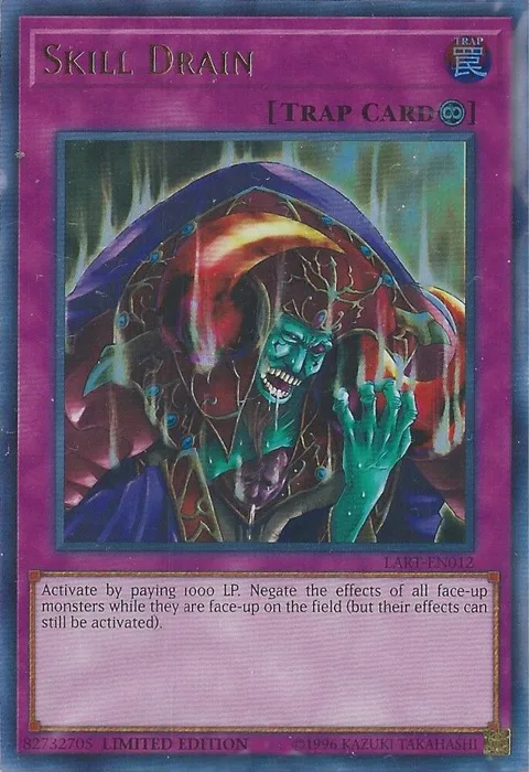 Skill Drain LART-EN012 Yu-Gi-Oh card from The Lost Art Promotion