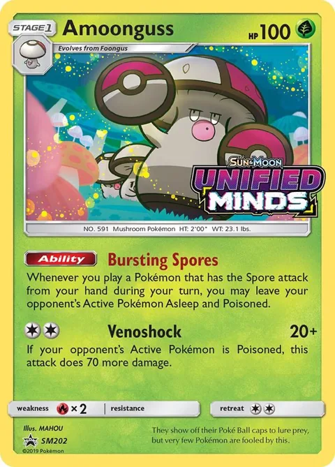 Amoonguss - SM202 Prerelease #SM202 Holofoil Pokémon card from SM Promos