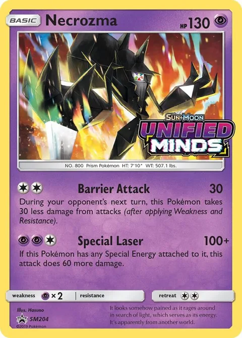 Necrozma - SM204 Prerelease #SM204 Holofoil Pokémon card from SM Promos