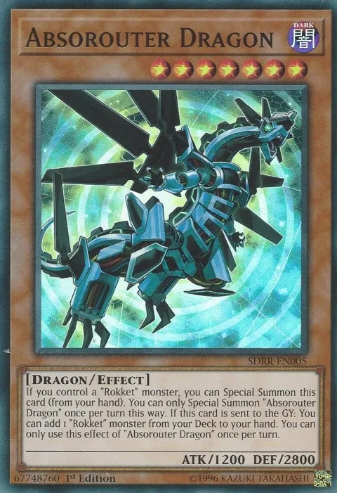 Absorouter Dragon SDRR-EN005 Yu-Gi-Oh card from Structure Deck: Rokket Revolt