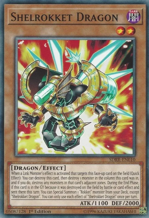 Shelrokket Dragon SDRR-EN010 Yu-Gi-Oh card from Structure Deck: Rokket Revolt