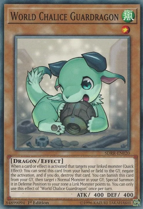 World Chalice Guardragon SDRR-EN020 Yu-Gi-Oh card from Structure Deck: Rokket Revolt