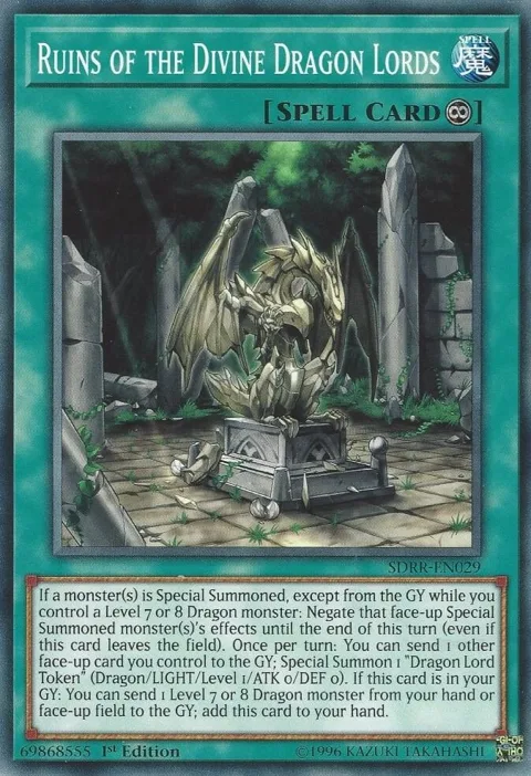 Ruins of the Divine Dragon Lords SDRR-EN029 Yu-Gi-Oh card from Structure Deck: Rokket Revolt