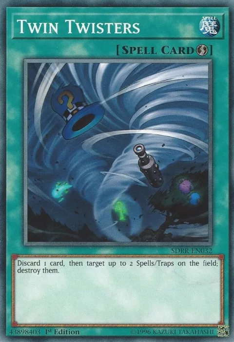 Twin Twisters SDRR-EN032 Yu-Gi-Oh card from Structure Deck: Rokket Revolt