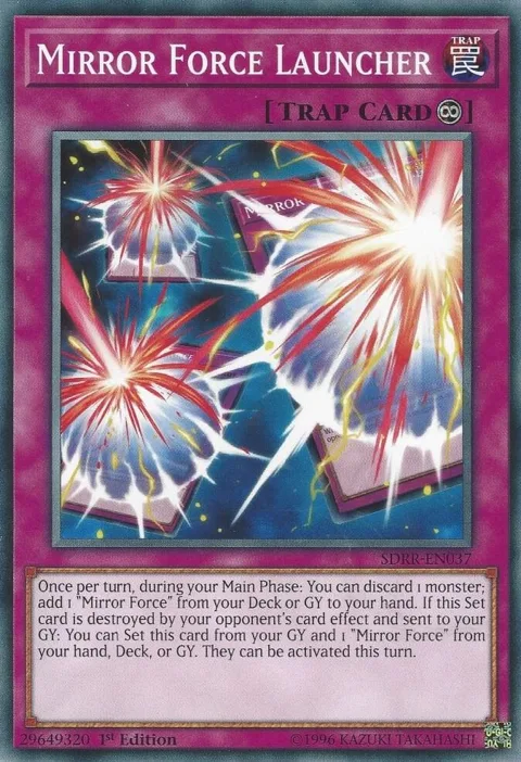 Mirror Force Launcher SDRR-EN037 Yu-Gi-Oh card from Structure Deck: Rokket Revolt
