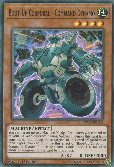 Boot-Up Corporal - Command Dynamo FIGA-EN001 Yu-Gi-Oh card from Fists of the Gadgets