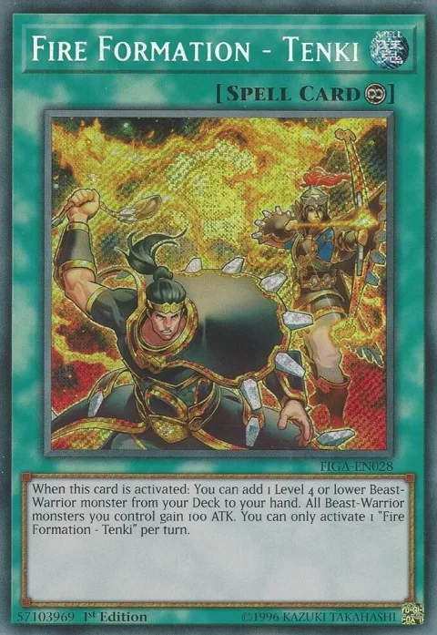 Fire Formation - Tenki FIGA-EN028 Yu-Gi-Oh card from Fists of the Gadgets
