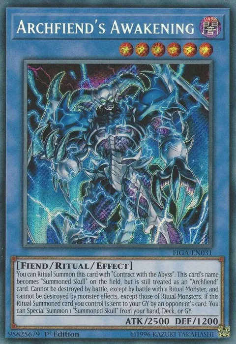 Archfiend's Awakening FIGA-EN031 Yu-Gi-Oh card from Fists of the Gadgets