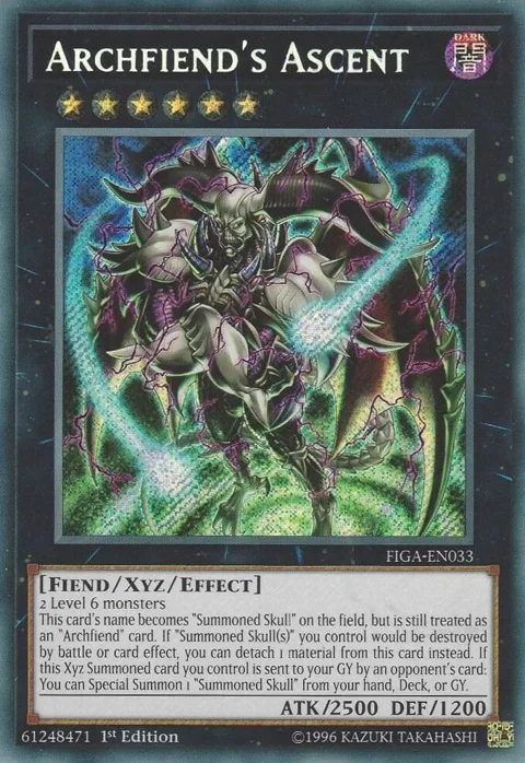 Archfiend's Ascent FIGA-EN033 Yu-Gi-Oh card from Fists of the Gadgets