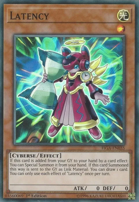 Latency FIGA-EN035 Yu-Gi-Oh card from Fists of the Gadgets