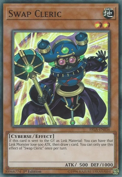 Swap Cleric FIGA-EN036 Yu-Gi-Oh card from Fists of the Gadgets