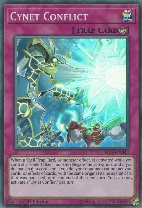 Cynet Conflict FIGA-EN042 Yu-Gi-Oh card from Fists of the Gadgets
